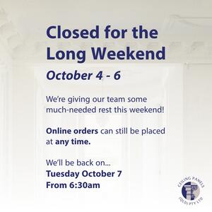PSA📢 For all of our lovely customers,

Just advising our doors will be closed for the long weekend!

We know.. we are disheartened by it too. 💔

Fear not! We re-open our doors on Tuesday 7th of October, normal trading hours. ⏲

So, join us in soaking up this beautiful long weekend, kick up your feet, relax... and most importantly... go cheer on the Broncos this weekend! 🐎🏆

#cornice #plaster #decorative #decorativeplaster #ornate #queensland #broncos