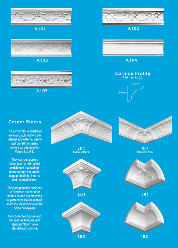 Page 1 - Cornice - Ceiling Panels is Brisbane's largest supplier of plaster ornamental cornice, colonial cornices, art deco cornices, victorian style cornices, federation style cornices, georgian cornices, and neo gothic cornices.
