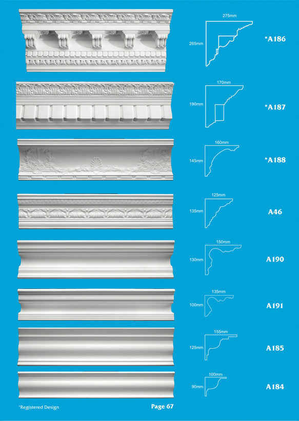 Page 19 - Cornice - Ceiling Panels is Brisbane's largest supplier of plaster ornamental cornice, colonial cornices, art deco cornices, victorian style cornices, federation style cornices, georgian cornices, and neo gothic cornices.