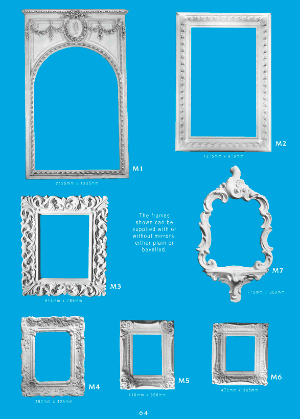Mirror Frames Ceiling Panels, Ornamental Mirror Frame